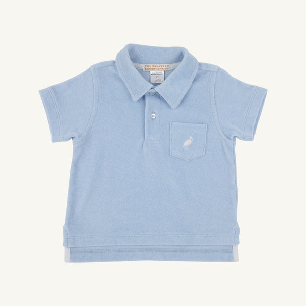 TBBC - Prim & Proper Polo (Terrycloth) - Beale Street Blue