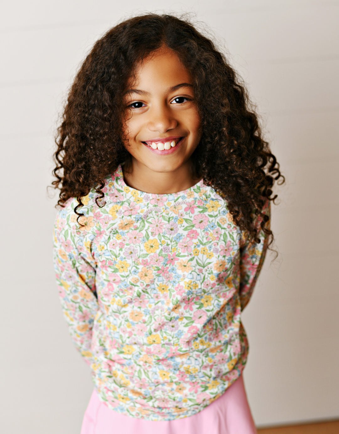 Swoon: Boho Floral Top w/ Finger Hole