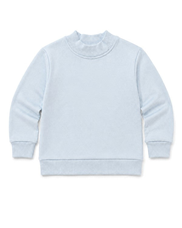 Mockneck Top - Light Blue