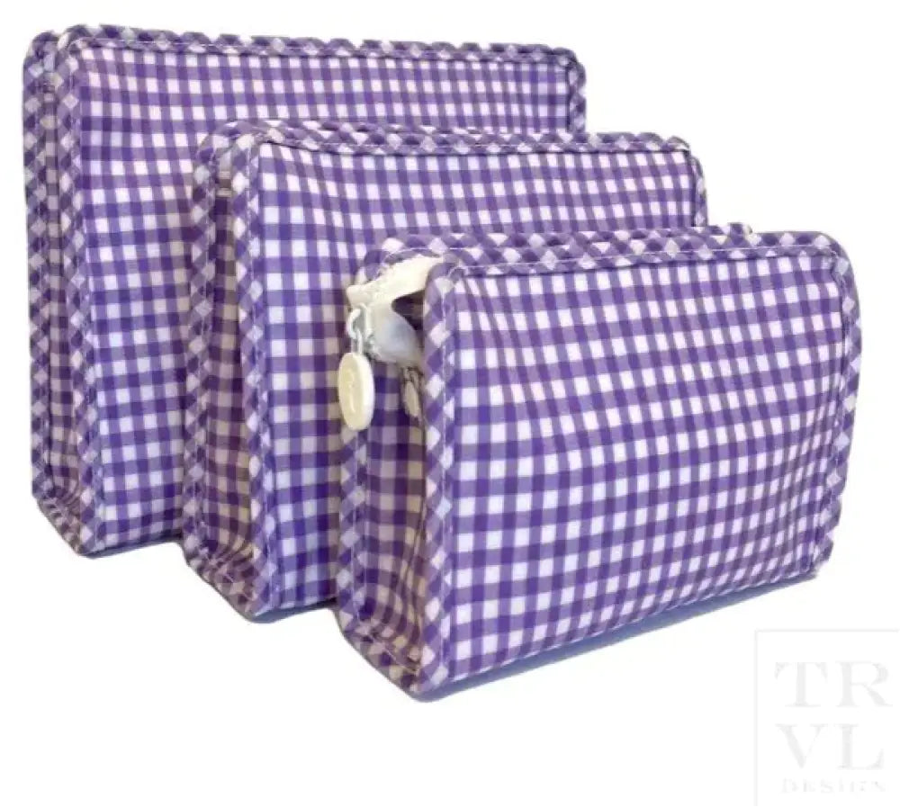 Trvl Roadie Gingham Lavender New Bag
