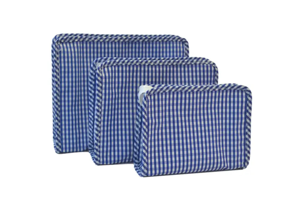 Trvl Roadie Gingham Royal Blue New Bag