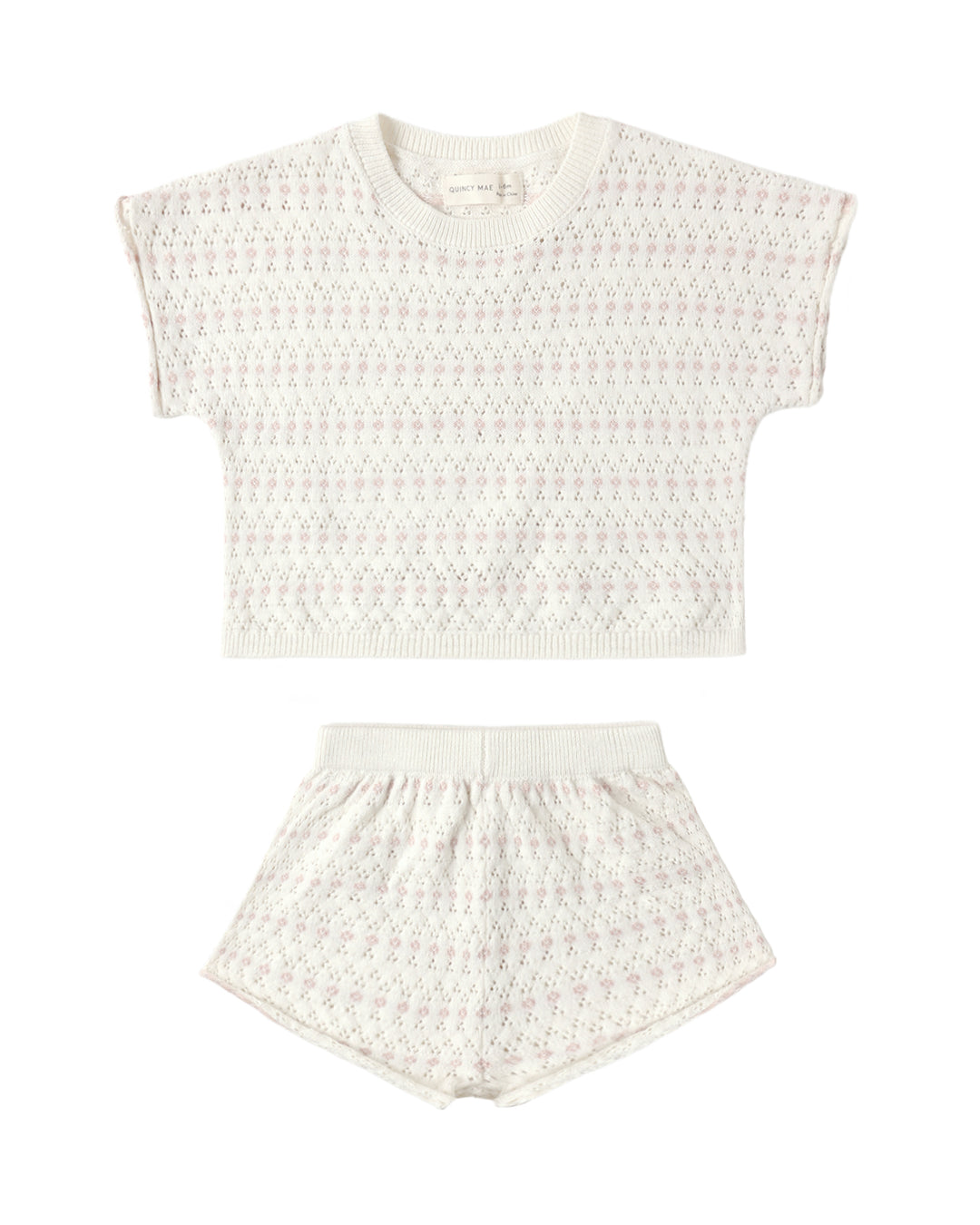 Quincy Mae: Relaxed Summer Skit Set - Ivory