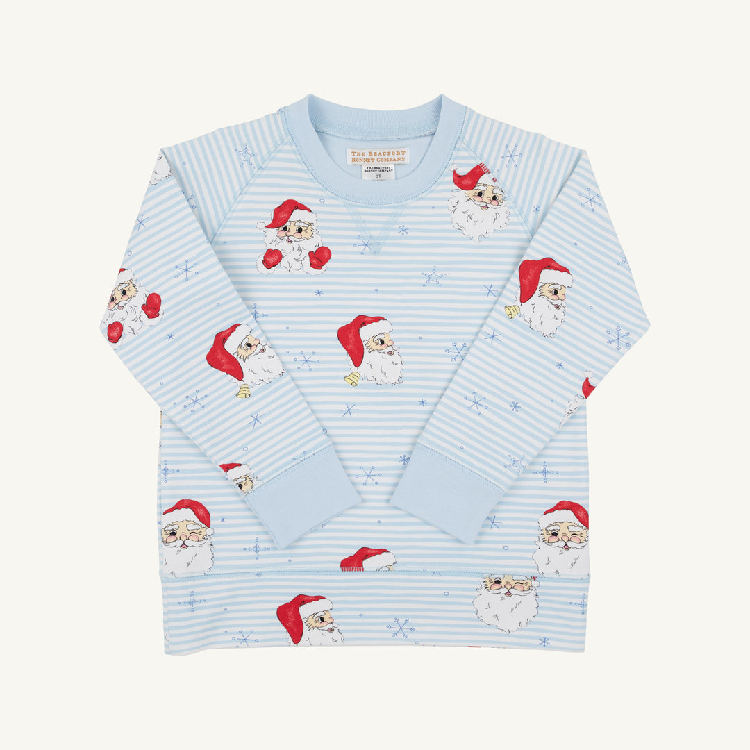 TBBC - Cassidy Comfy Crewneck - Boys - French Terry - Blue Dear Santa